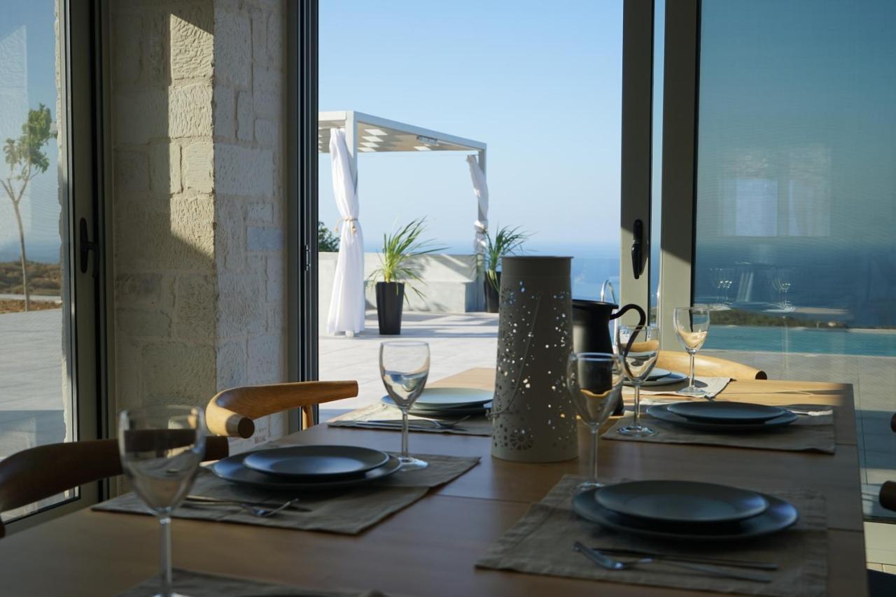Eva Villas West With Infinity Pool & And Panoramic Sea View Γεράνι Χανίων Εξωτερικό φωτογραφία