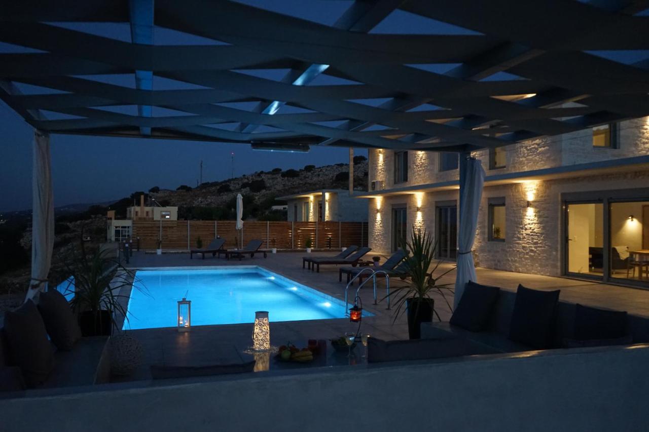 Eva Villas West With Infinity Pool & And Panoramic Sea View Γεράνι Χανίων Εξωτερικό φωτογραφία