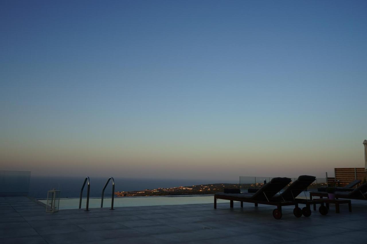 Eva Villas West With Infinity Pool & And Panoramic Sea View Γεράνι Χανίων Εξωτερικό φωτογραφία
