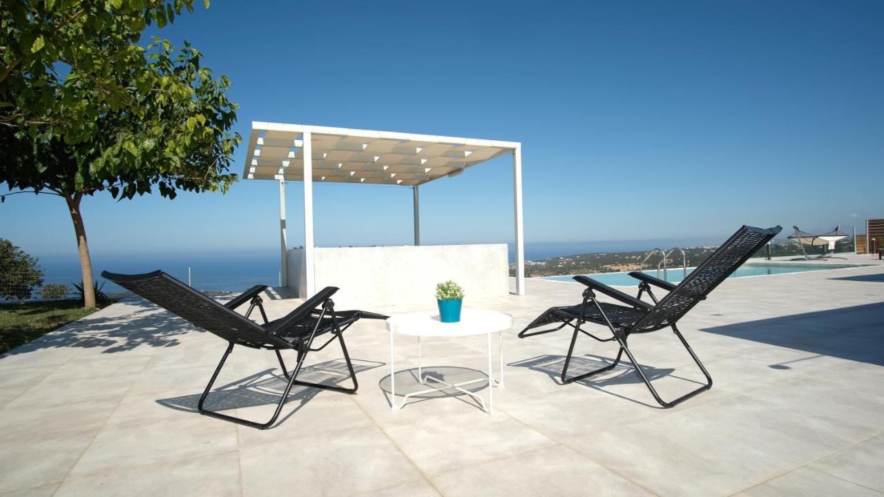Eva Villas West With Infinity Pool & And Panoramic Sea View Γεράνι Χανίων Εξωτερικό φωτογραφία
