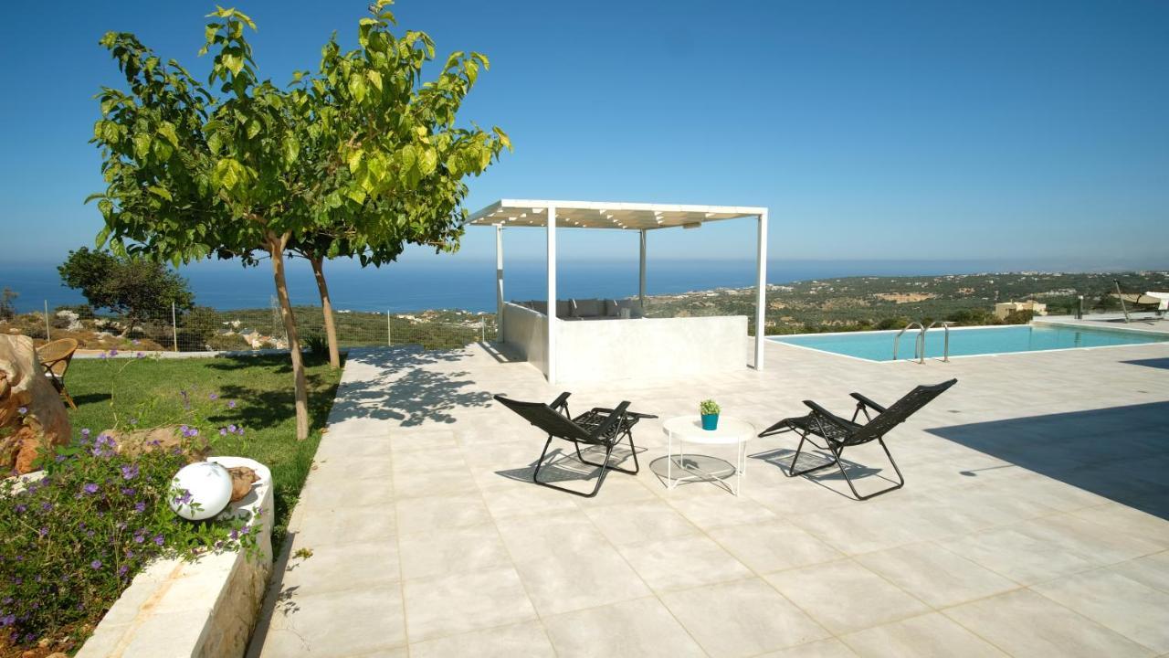 Eva Villas West With Infinity Pool & And Panoramic Sea View Γεράνι Χανίων Εξωτερικό φωτογραφία