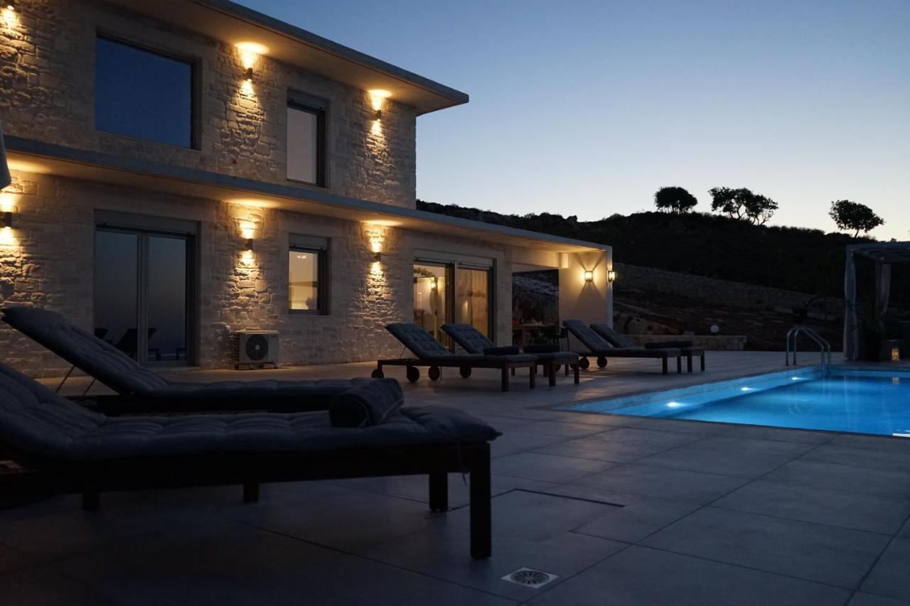 Eva Villas West With Infinity Pool & And Panoramic Sea View Γεράνι Χανίων Εξωτερικό φωτογραφία