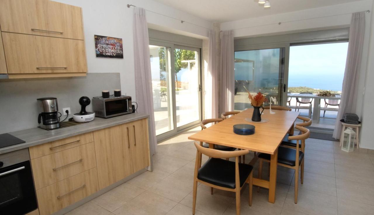 Eva Villas West With Infinity Pool & And Panoramic Sea View Γεράνι Χανίων Εξωτερικό φωτογραφία