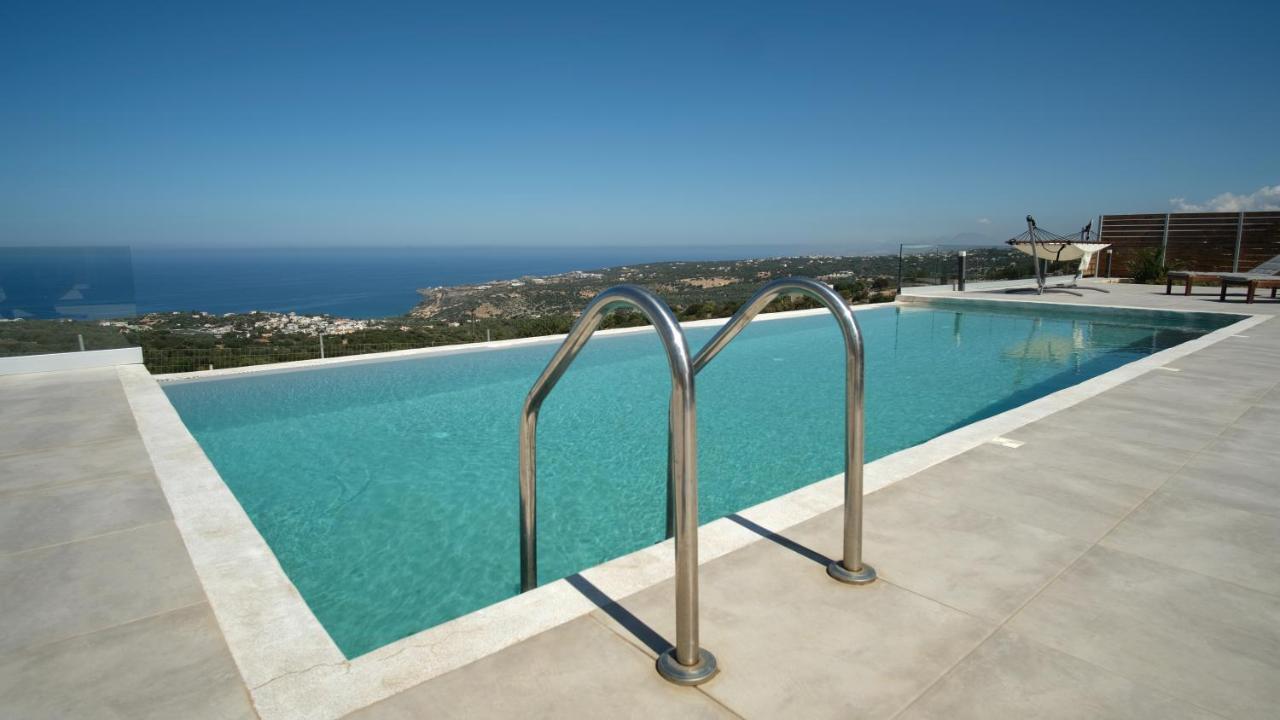 Eva Villas West With Infinity Pool & And Panoramic Sea View Γεράνι Χανίων Εξωτερικό φωτογραφία