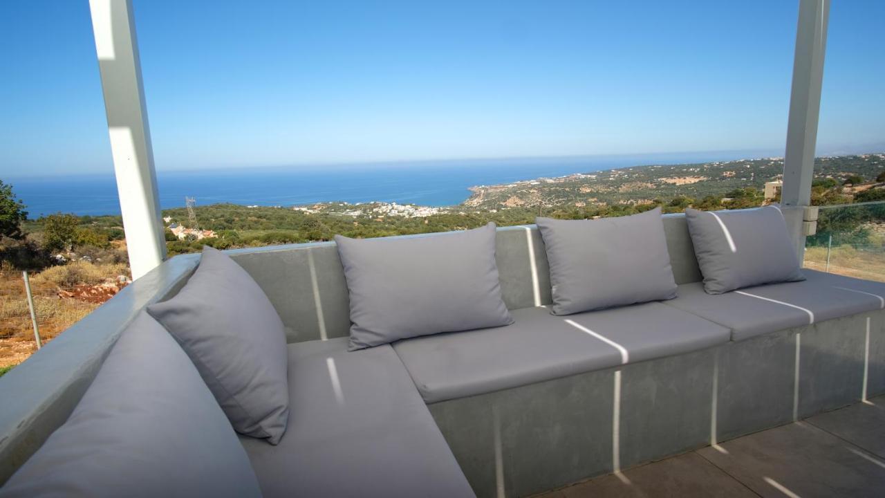 Eva Villas West With Infinity Pool & And Panoramic Sea View Γεράνι Χανίων Εξωτερικό φωτογραφία