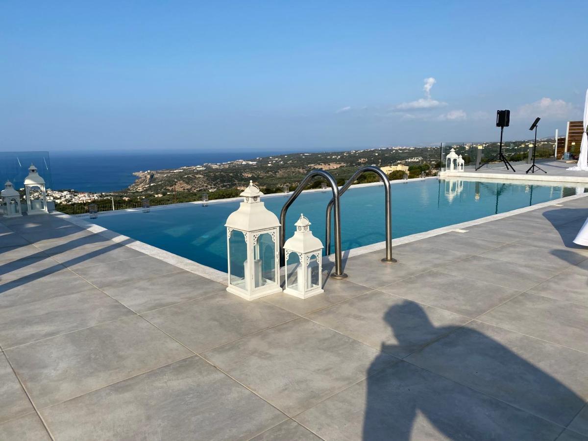Eva Villas West With Infinity Pool & And Panoramic Sea View Γεράνι Χανίων Εξωτερικό φωτογραφία